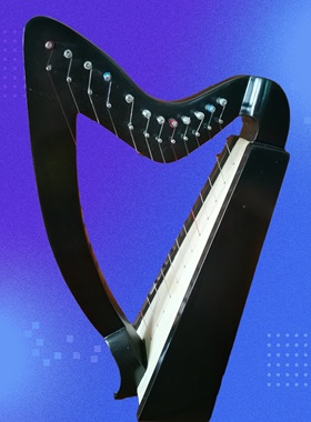 英国进口竖琴12弦便携小竖琴Harp爱尔兰乐器 咨询有优惠