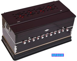 印度进口 印度风琴 OM Harmonium额外高度42键手工乐器双折叠风箱