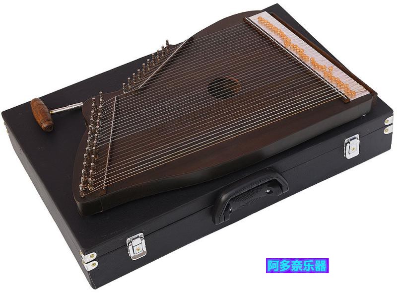 印度进口 Swarmandal琴 36弦 印度竖琴古筝 奇怪的小众乐器配琴盒