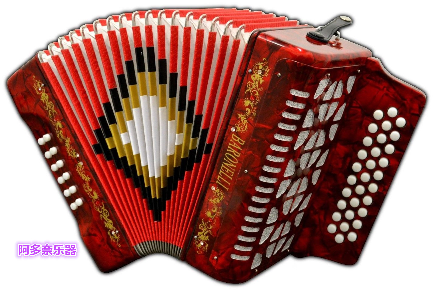 美国进口乐器 手风琴 Accordion 31键 12贝司贝斯 全新 红色 送盒