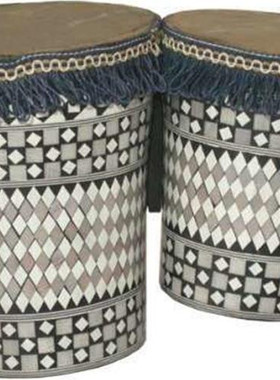 进口 埃及木制 邦戈鼓 Bongos 打击乐器 原装手鼓全新款&软质鼓包