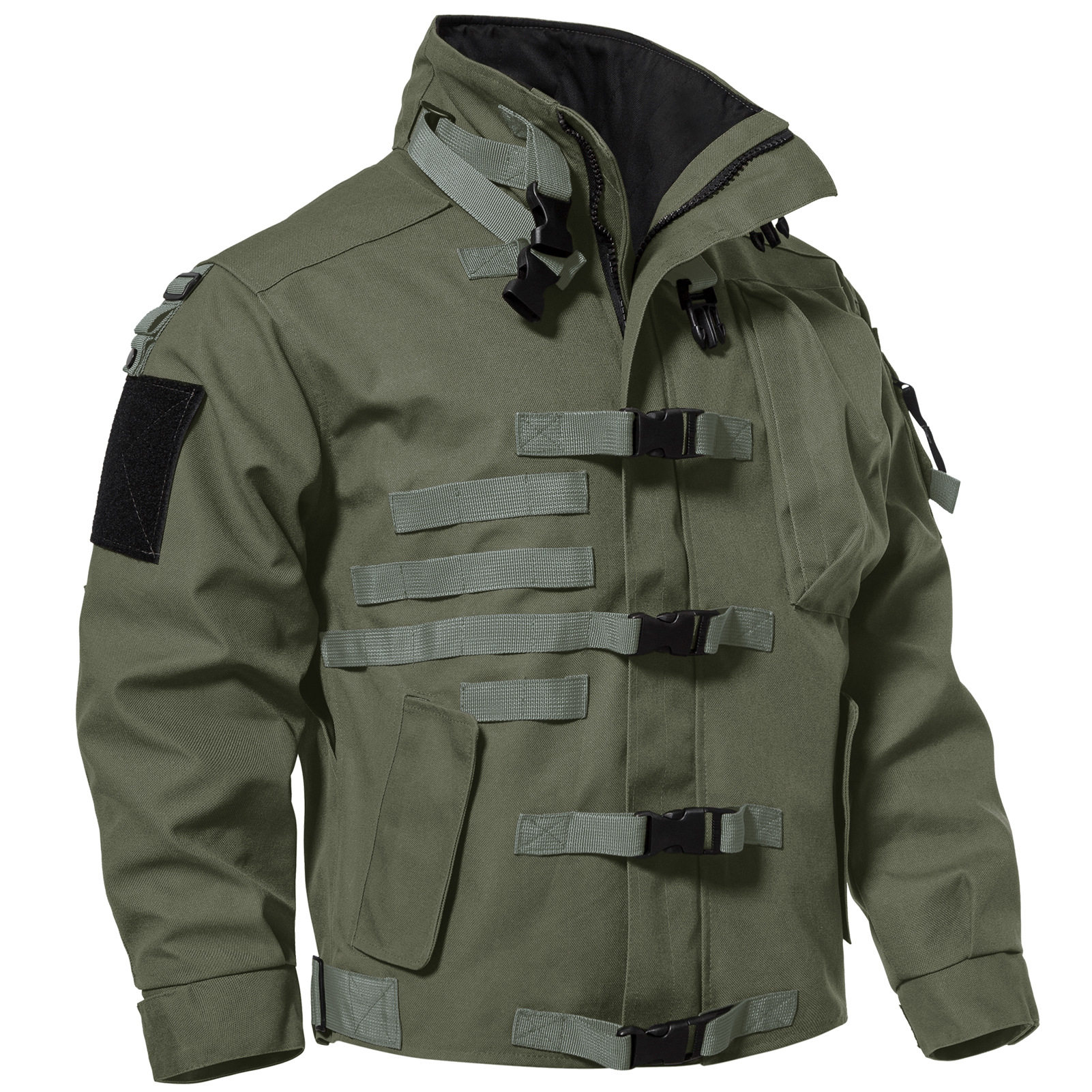 thumbnail for 26 New heavyweight outdoor windproof imitation water wide-cut softshell jacket, functional jacket, mountaineering wear-resistant motorcycle jacket