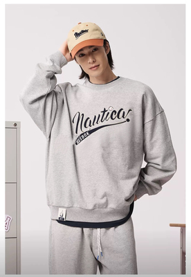 nautica white sail白帆×REEBOK联名 重磅毛圈圆领卫衣RBKW5395