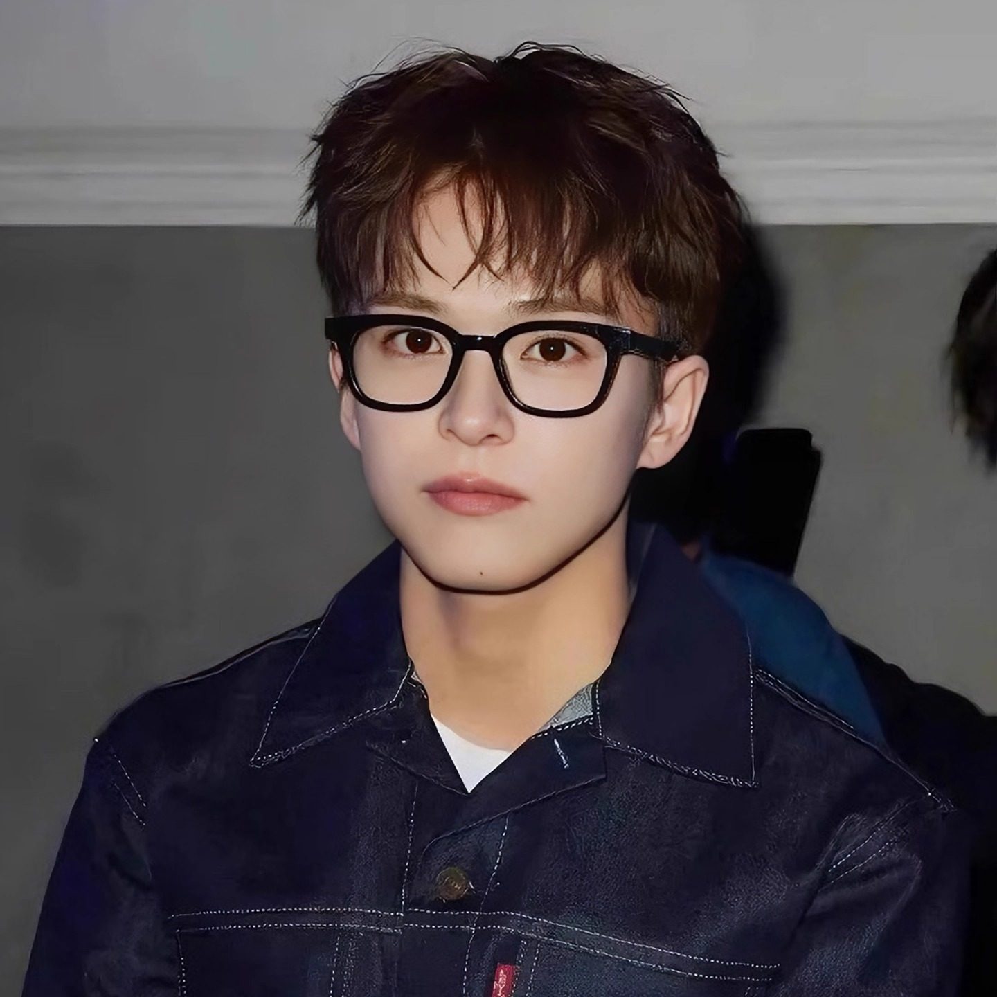 日系简约学院风素颜黑框联名眼镜痞帅高级感小方框平光镜近视眼镜