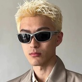 张婧怡同款 银色Y2K男女千禧辣妹骑行墨镜户外登山徒步偏光太阳镜