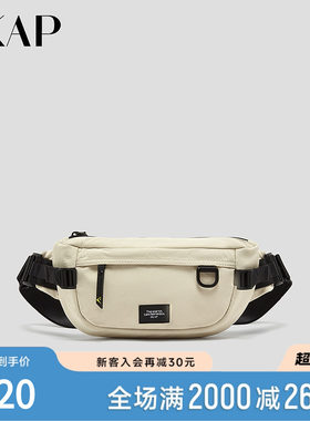 SKAP圣伽步女包2026春季新款腰包单肩拉链多袋休闲女士胸包