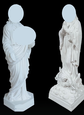 欧式观音像佛像装饰摆件3D打印