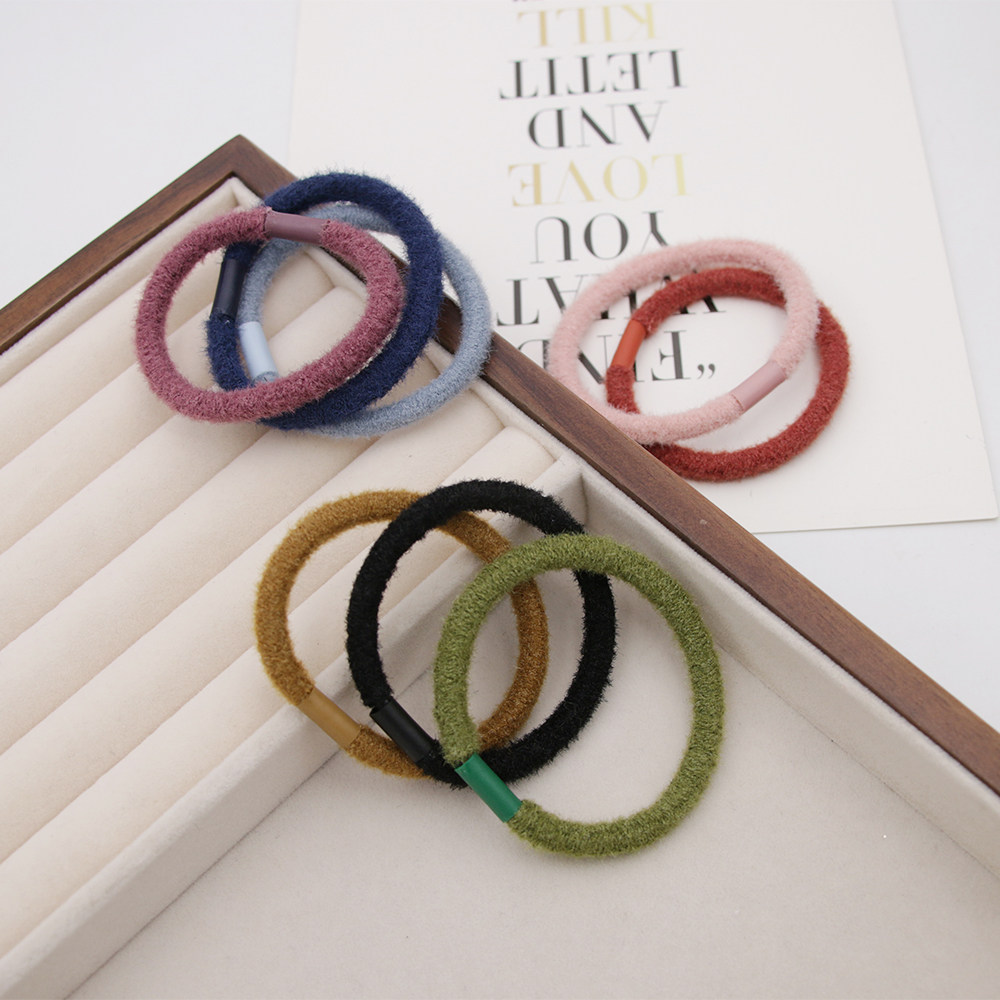 橡皮筋简约新款纯色基础毛毛皮筋打底纯色马尾皮筋丸子头发绳发饰,饰品/流行首饰/时尚饰品新,发饰,淘宝优惠券,粉丝福利购,淘宝优惠卷