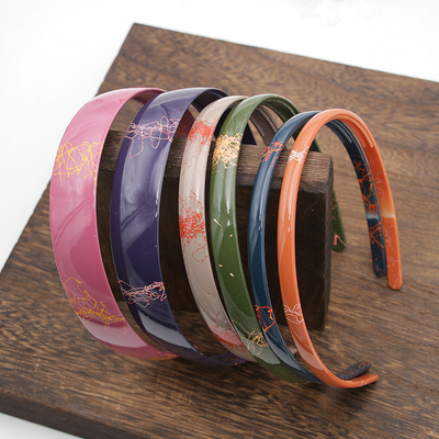 发箍女亚克力洗脸创意光面头箍