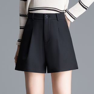 短裤 显瘦高腰a字休闲百搭宽松阔腿裤 女四分裤 春夏季 2026新款 西装