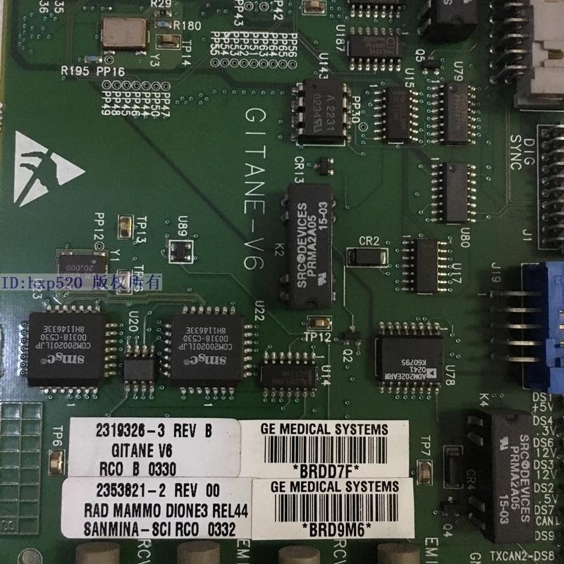 MEDICAL SYSTEMS GITANE-V6 2353821-2 采集卡  现货
