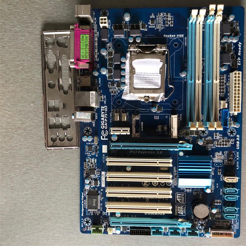 技嘉GA-P75-D3主板 1155针 DDR3 全固态独显大板 SATA 3.0