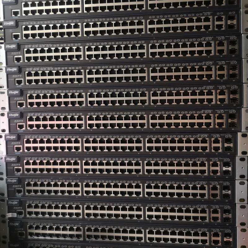 锐捷网络 RG-S2652G-E 48口10/100M+2个SFP/2个GT光电复用 成色新