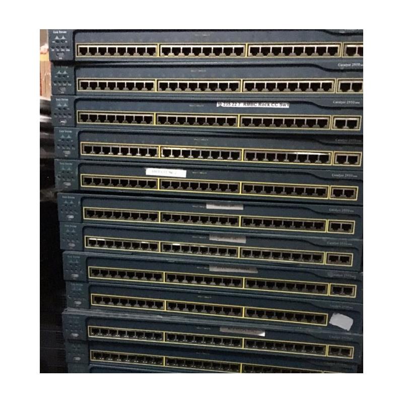 cisco/ WS-C2950T-24 2千兆口 端口隔离防环路VLAN管理交换机