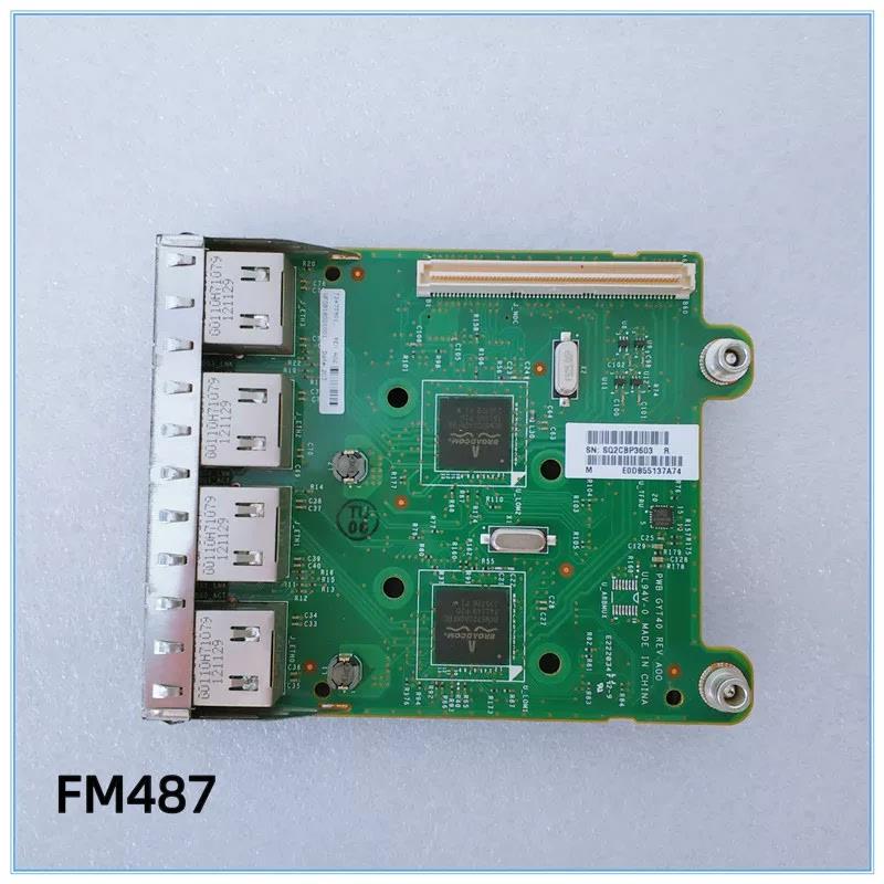 Dell/戴尔FM487 四口千兆网卡 r720 620 630 730 740 ocp接口网卡