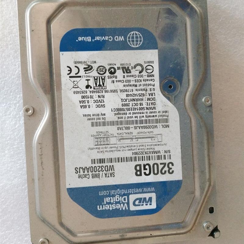 原装WD320G硬盘 WD3200AJS 320G 台式机硬盘SATA串口 7200转