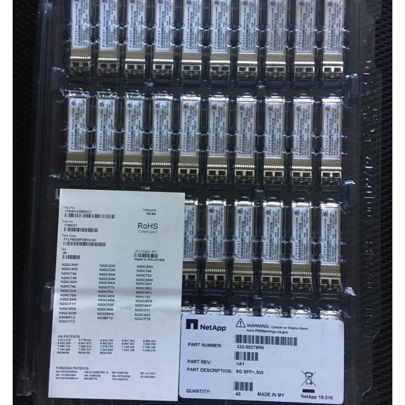 NetApp NA 332-00278R6+A1 FTLF8528P3NV-N1 X6588-R6 8G SW模块