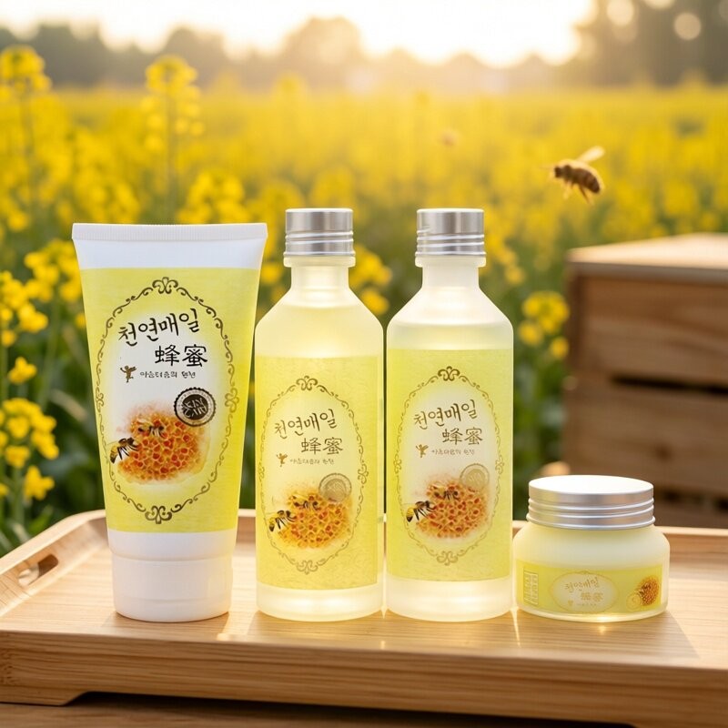 特露白化妆品套装补水正品蜂蜜护肤品提亮肤色保湿补水滋润面部
