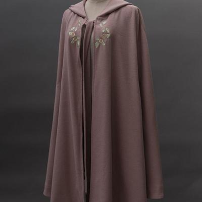 爱链斗篷现货 vintage复古优雅春秋冬毛呢长外套女查林十字街