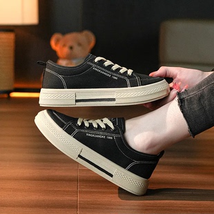 板鞋 2025新款 学生百搭女鞋 时尚 透气休闲鞋 秋季 爆款 子 帆布鞋