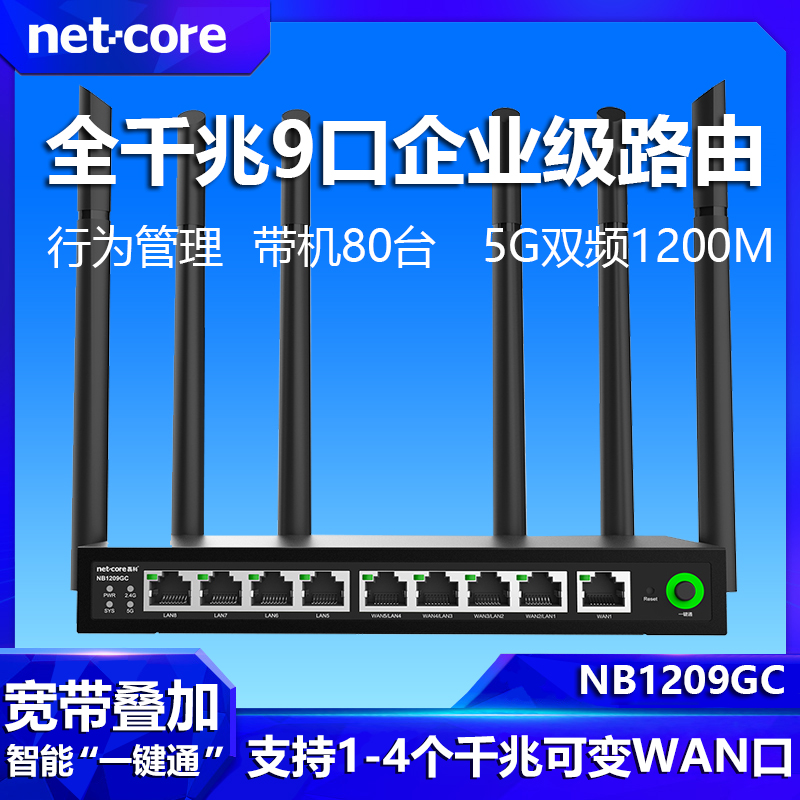 磊科NB1209GC全千兆5G无线路由器