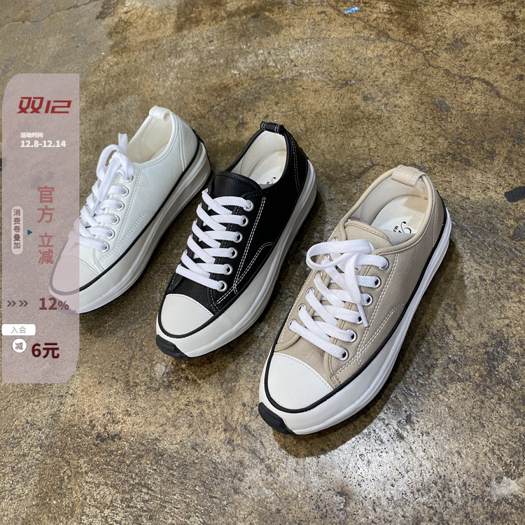 东大门秋新学院松糕舒适百搭女鞋