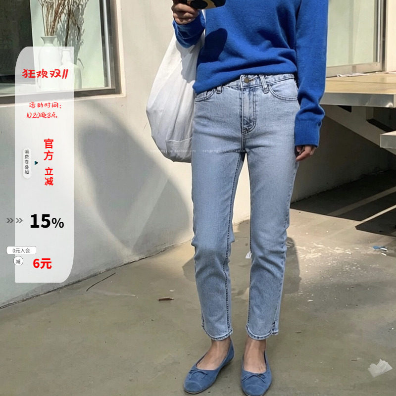 简约防滑软底平底鞋飘鞋蓝色