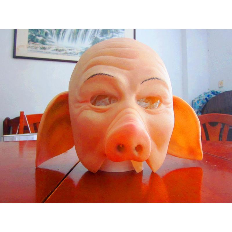 精品马德华版猪八戒面具 话剧表演滑稽猪八戒乳胶头套 憨货猪悟能
