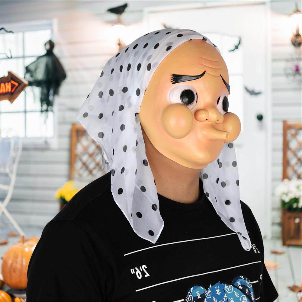 跨境新款鬼灭之刃锻刀人钢铁冢萤乳胶面具舞会派对漫展化妆道具