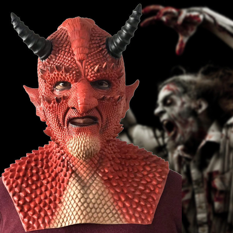 游戏同款暗黑破坏神恶魔面具乳胶魔王谎言之王贝里艾尔乳胶头套