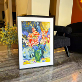 ins风法式 饰画摆台 花卉客厅书房餐厅玄关轻奢现代沙发背景墙装