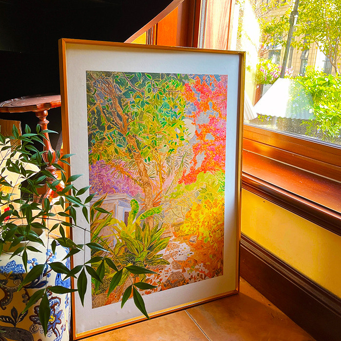 ins风美国海莉 巴克轻奢唯美风景客厅玄关书房沙发背景墙装饰画,家居饰品,现代装饰画,淘宝优惠券,粉丝福利购,淘宝优惠卷