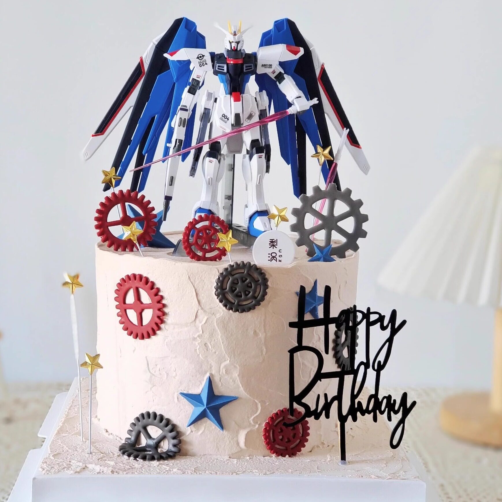 高达机甲模型手办蛋糕装饰摆