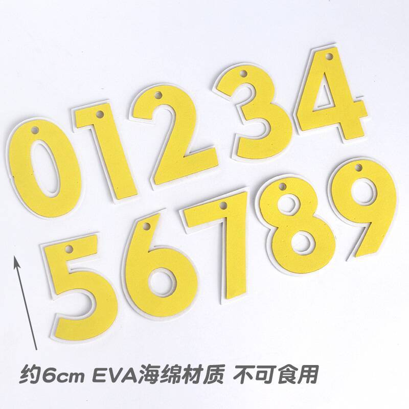 新款工程车吊车数字EVA我几岁啦仿翻糖生日蛋糕装饰甜品配件摆件