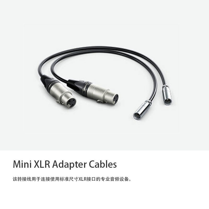 Blackmagic Design Mini XLR Adapter Cables 音频转接线 长50CM