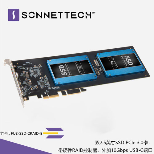 Sonnet卡RAID控制器USB-C端口
