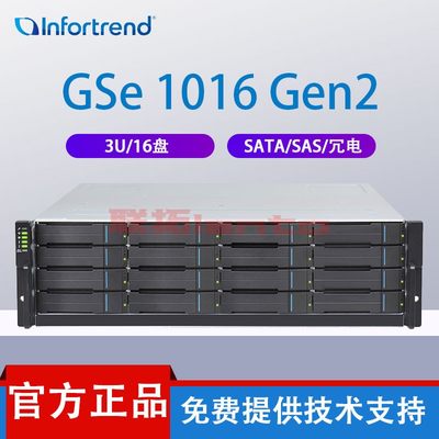 infortrend 普安 GSe 1016 Gen2存储网络存储文件服务器入门级存储