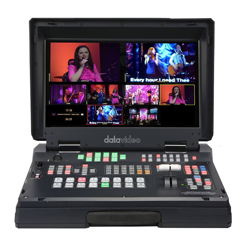 datavideo洋铭 HS-2200 高清6通道便携式移动演播室 高清切换台 切换一体机 导播台