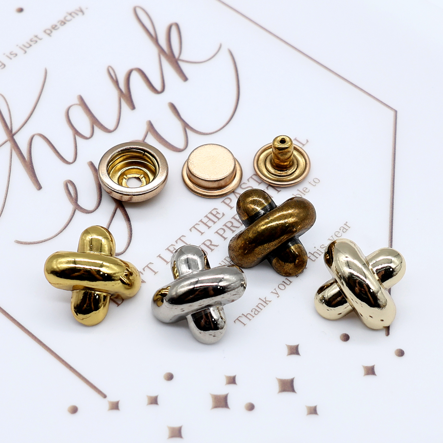 三佳辅料金属按扣大衣外套装饰扣