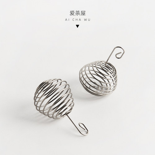 304不锈钢挂簧茶漏玻璃壶滤网