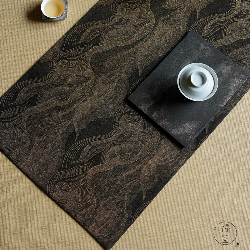 慢蓝香云纱大方茶席8040双层织锦布艺干泡席隔热壶垫小桌旗中式,居家布艺,茶席,淘宝优惠券,粉丝福利购,淘宝优惠卷