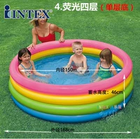 INTEX trẻ em đệm bơm hơi bể bơi bể bơi gấp bồn tắm trong nhà bồn tắm em bé trong nhà - Bể bơi / trò chơi Paddle phao tắm em bé