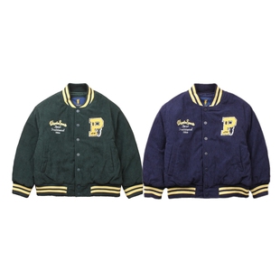 男童棒球夹克棉服 秋冬新款男孩外套棉袄休闲上衣