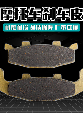 适用川崎宝马KLE250 ZZR250/KLE400 西风 前刹车片/皮