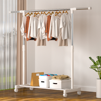 加粗加厚不锈钢单杆晾衣架