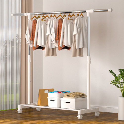 加粗加厚不锈钢单杆晾衣架