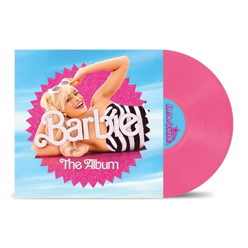 现货Barbie The Album 芭比 原声Target版糖果粉胶 黑胶唱片1LP