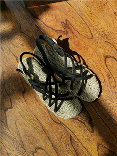 罗马鞋手工麻绳女交叉草编复古沙滩平底甘谷大漠行麻鞋汉麻草鞋男