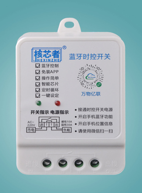 时控开关 220v无线控制器led定时器3000w蓝牙时控智能定时开关