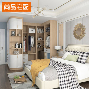 尚品宅配全屋定制衣柜走入式衣帽间一门到顶整体卧室衣柜家装家具